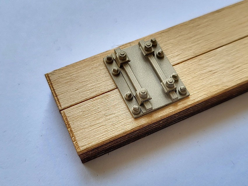 Spo 5, Doppelkleineisen geneigt für Code 250 Profil, 1 Paar, NG 2.