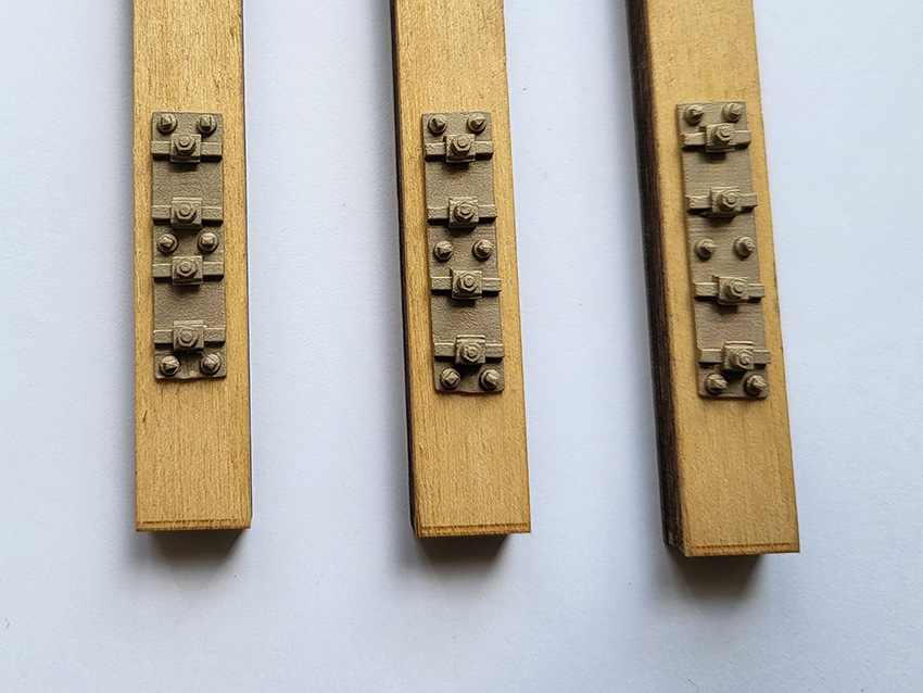 Rp Festpunkt Zunge, rechts, für Code 250 Profil, 3 Stück, NG 2. 