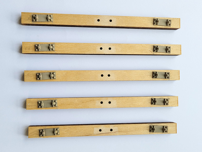 Rippenplattensatz Radlenker 3,2m & 3,7m, links & rechts, Code 250, je 5 Stück, NG 2.